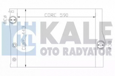 KALE OTO RADYATOR 342235 -  Радиатор, охлаждение двигателя